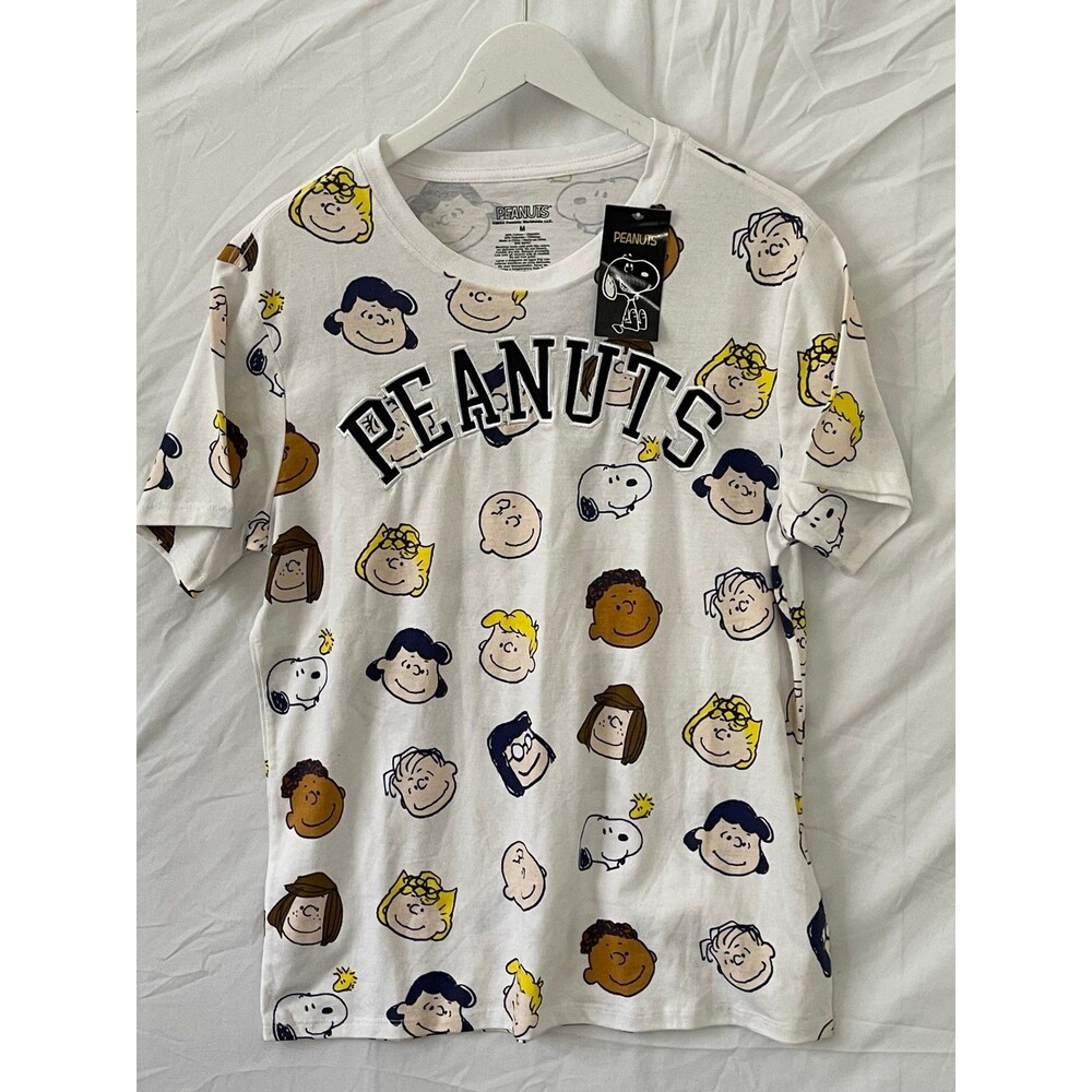Peanuts NWOT Tee shirt with embroidered lettering - Size-Medium